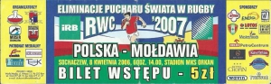 2006 - Bilet - Polska v Mołdawia 13-27